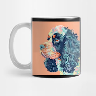 70s American Water Spaniel Vibes: Pastel Pup Parade Mug